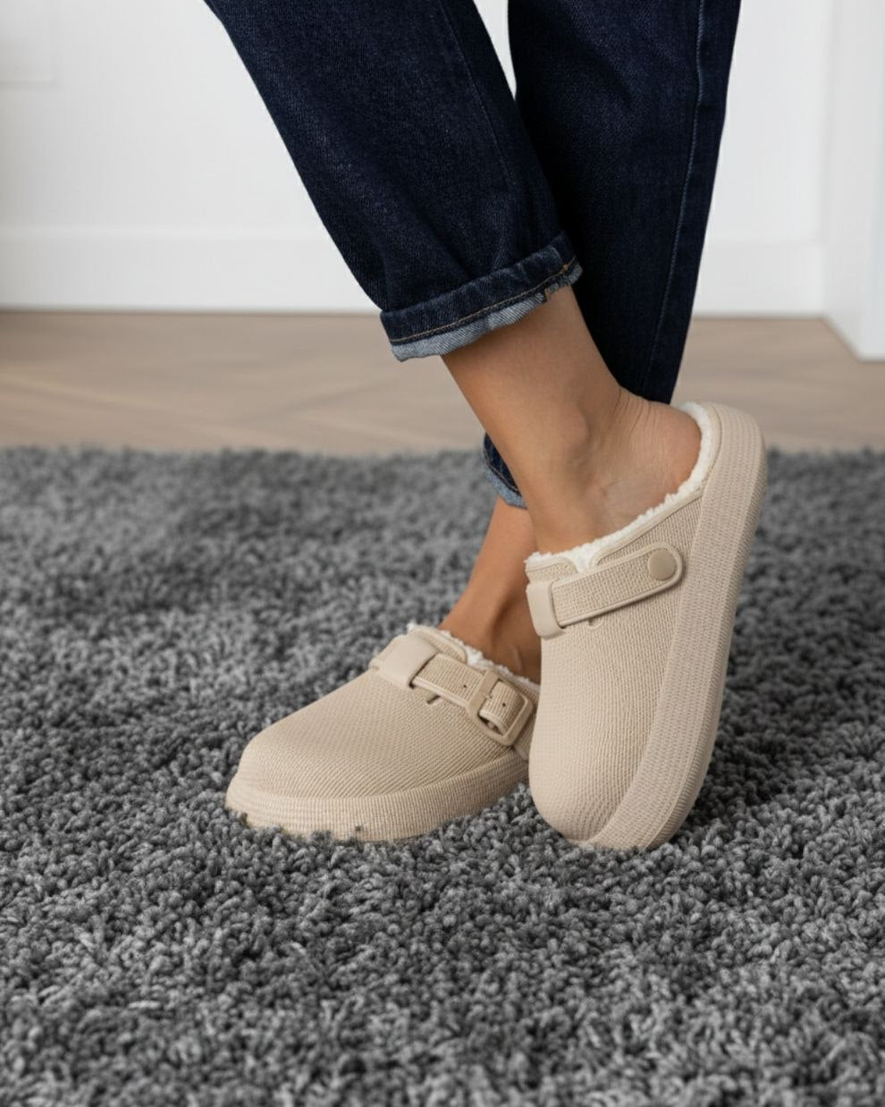 Cozy Faux-Fur Comfort Clogs