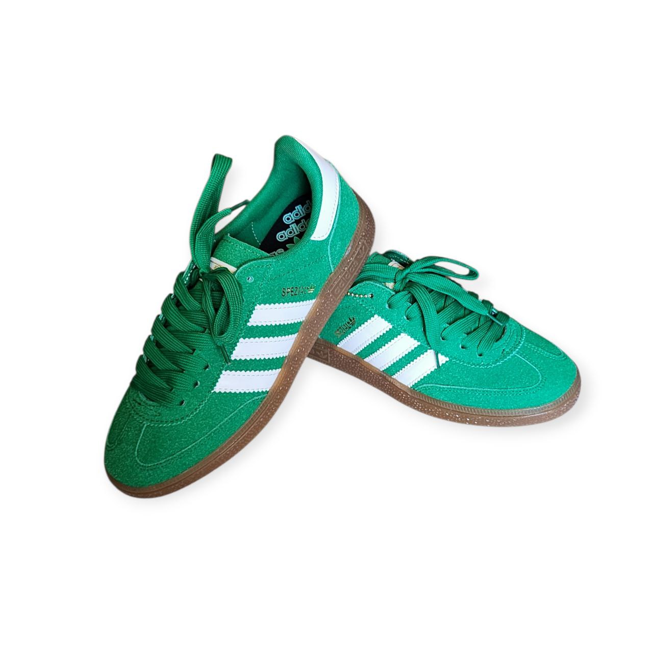 sneaker_ Handball Spezial Vert (100% cuire)