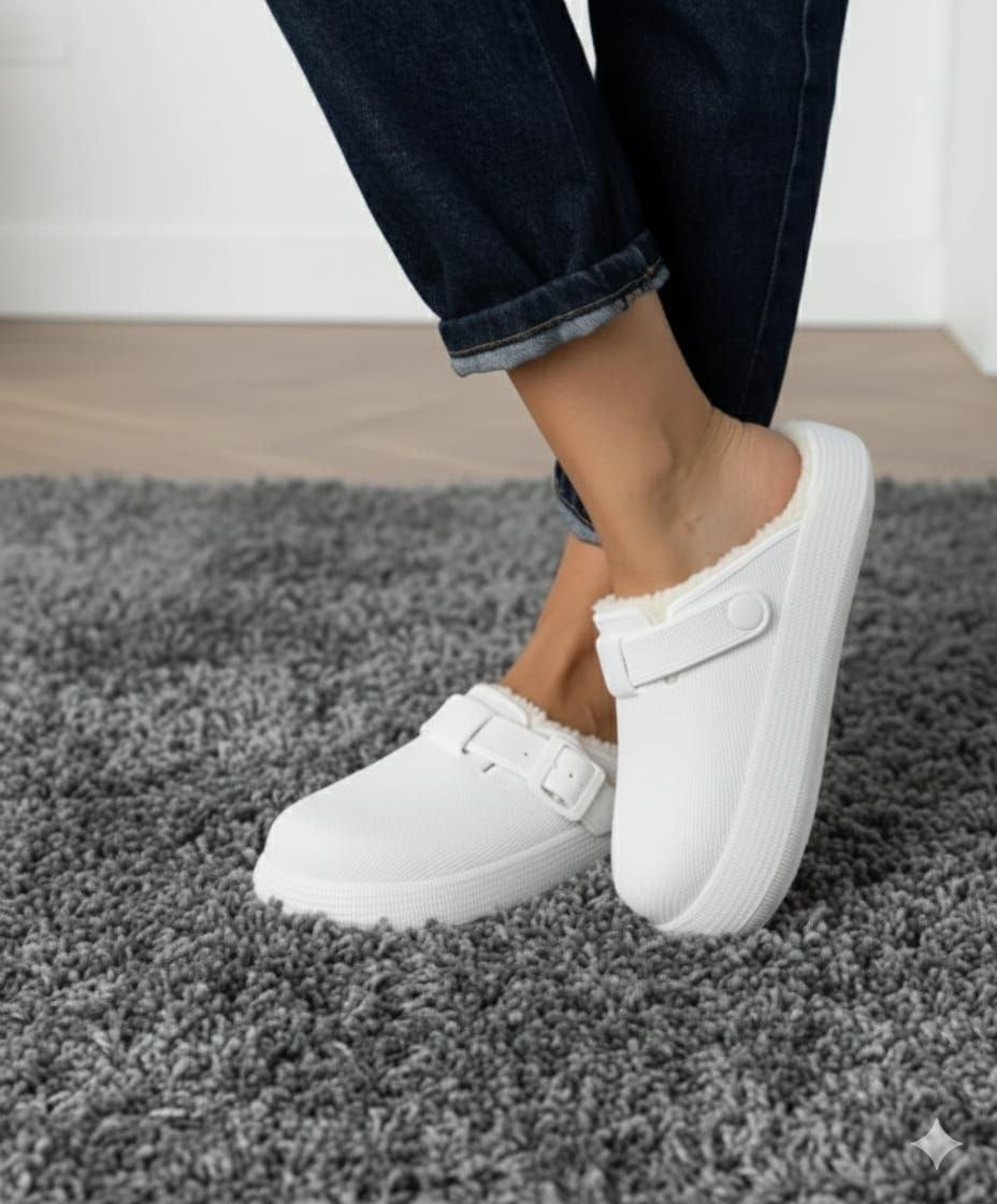 Cozy Faux-Fur Comfort Clogs